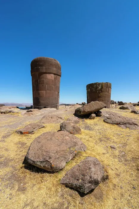 Framed Print : Ancient burial ground Sillustani featuring cylindrical funerary towers, Puno, Atuncolla District, Puno Province, Puno Region, Peru Framed Print : Ancient burial ground Sillustani featuring cylindrical funerary towers, Puno, Atuncolla District, Puno Province, Puno Region, Peru