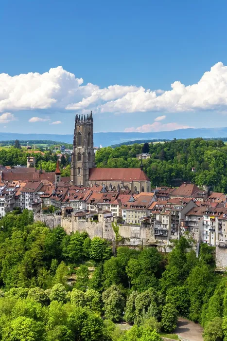 Framed Print : ancient medieval town of Fribourg. Fribourg, Canton of Fribourg, Switzerland Framed Print : ancient medieval town of Fribourg. Fribourg, Canton of Fribourg, Switzerland