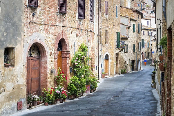 Ancient Streets of Montisi, Tuscany, Italy
