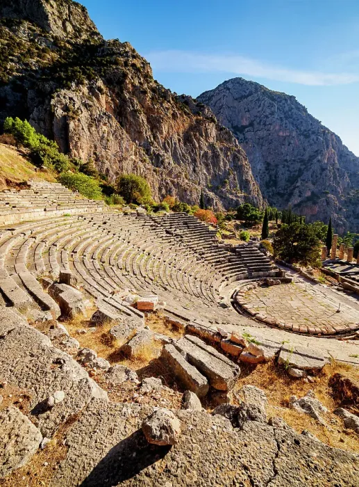 Framed Print : The Ancient Theater, Delphi, Phocis, Greece Framed Print : The Ancient Theater, Delphi, Phocis, Greece