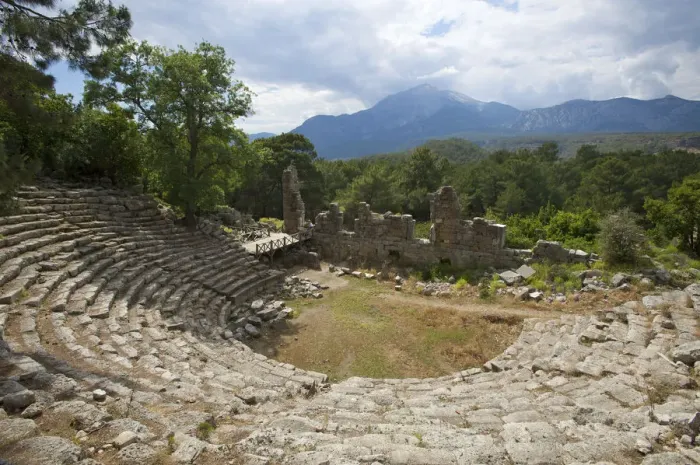 Framed Print : Ancient Theatre of Phaselis, Lycia, Turquoise Coast, Turkey Framed Print : Ancient Theatre of Phaselis, Lycia, Turquoise Coast, Turkey