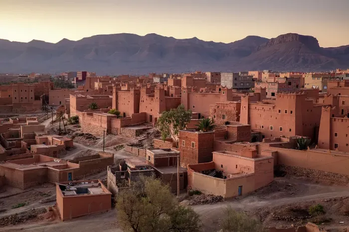 Framed Print : The ancient town of Nkob at dawn, Morocco Framed Print : The ancient town of Nkob at dawn, Morocco