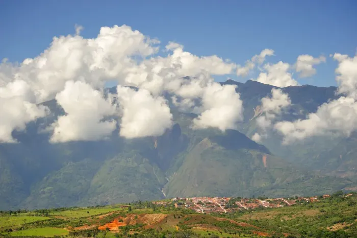 Framed Print : Andes Mountains near the Colonial Town of Villa de Leyva, Colombia, South America
