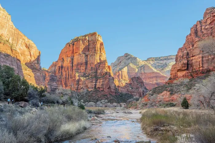 Framed Print : Angels landing in morning light, Zion National Park, Utah, USA Framed Print : Angels landing in morning light, Zion National Park, Utah, USA