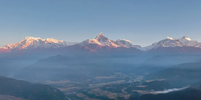 Framed Print : Annapurna mountain range inc Machhapuchhare (Fishtail) from Sarangkot near Pokhara, Annapurna Region, Gandaki Province, Nepal Framed Print : Annapurna mountain range inc Machhapuchhare (Fishtail) from Sarangkot near Pokhara, Annapurna Region, Gandaki Province, Nepal