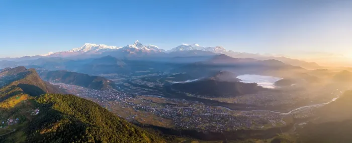 Framed Print : Annapurna mountain range inc Machhapuchhare (Fishtail) from Sarangkot near Pokhara, Annapurna Region, Gandaki Province, Nepal Framed Print : Annapurna mountain range inc Machhapuchhare (Fishtail) from Sarangkot near Pokhara, Annapurna Region, Gandaki Province, Nepal