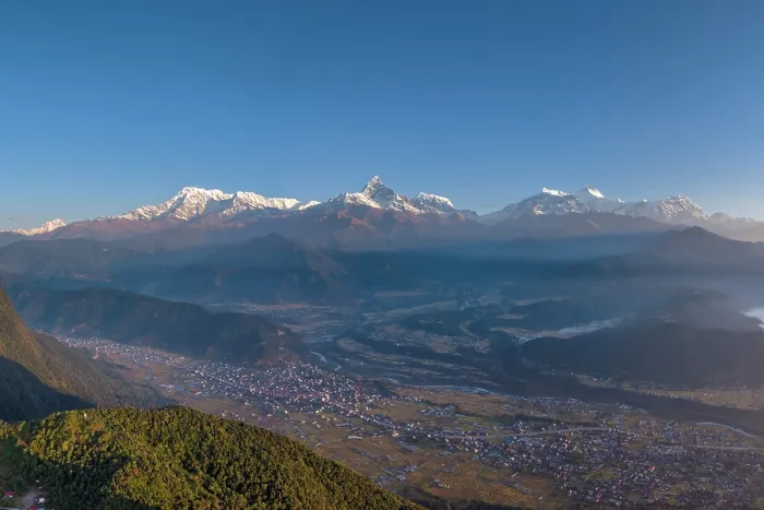 Framed Print : Annapurna mountain range inc Machhapuchhare (Fishtail) from Sarangkot near Pokhara, Annapurna Region, Gandaki Province, Nepal Framed Print : Annapurna mountain range inc Machhapuchhare (Fishtail) from Sarangkot near Pokhara, Annapurna Region, Gandaki Province, Nepal