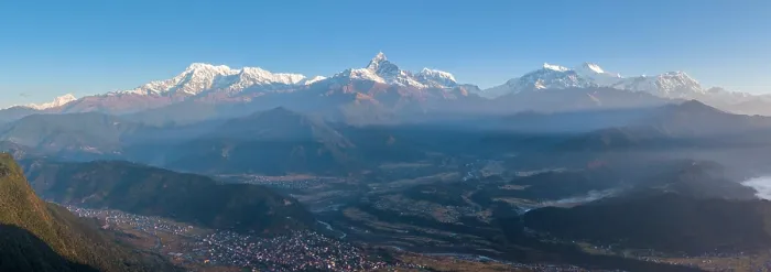 Framed Print : Annapurna mountain range inc Machhapuchhare (Fishtail) from Sarangkot near Pokhara, Annapurna Region, Gandaki Province, Nepal Framed Print : Annapurna mountain range inc Machhapuchhare (Fishtail) from Sarangkot near Pokhara, Annapurna Region, Gandaki Province, Nepal