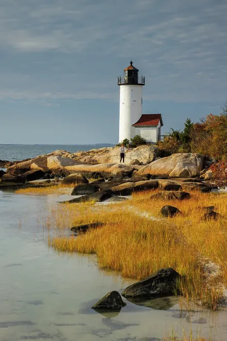 Framed Print : Annisquam Lighthouse, Wigwam Point, Gloucester, Cape Ann, Massachusetts, New England, USA Framed Print : Annisquam Lighthouse, Wigwam Point, Gloucester, Cape Ann, Massachusetts, New England, USA