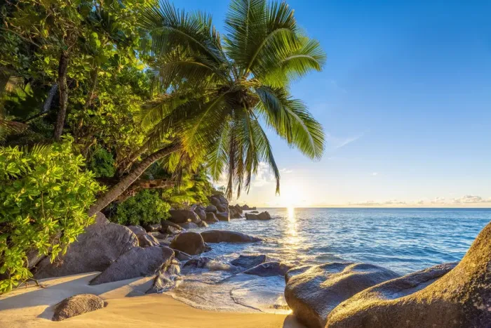 Framed Print : Anse Georgette, Praslin island, Seychelles, Africa Framed Print : Anse Georgette, Praslin island, Seychelles, Africa