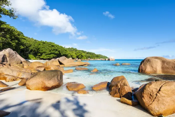 Framed Print : Anse Lazio beach, Praslin island, Seychelles, Africa Framed Print : Anse Lazio beach, Praslin island, Seychelles, Africa