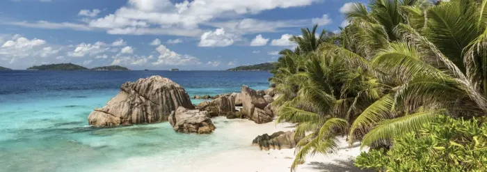Framed Print : Anse Patate Beach, La Digue, Seychelles Framed Print : Anse Patate Beach, La Digue, Seychelles