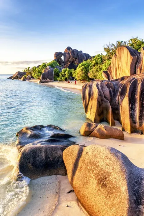 Framed Print : Anse Source d Argent beach, La Digue island, Seychelles, Africa Framed Print : Anse Source d Argent beach, La Digue island, Seychelles, Africa