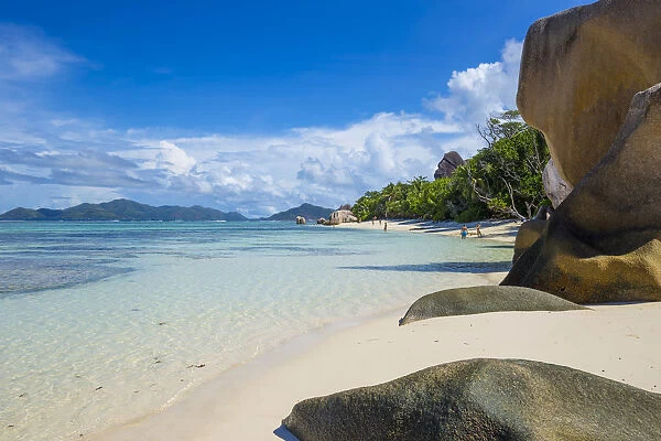Anse Source d Argent beach, La Digue, Seychelles