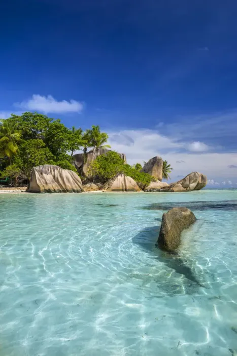 Framed Print : Anse Source d Argent beach, La Digue, Seychelles Framed Print : Anse Source d Argent beach, La Digue, Seychelles