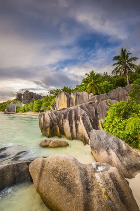 Framed Print : Anse Source d Argent beach, La Digue, Seychelles Framed Print : Anse Source d Argent beach, La Digue, Seychelles