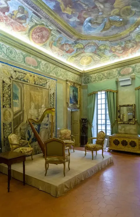 Framed Print : Antechamber in Lascaris Palace, Nice, South of France