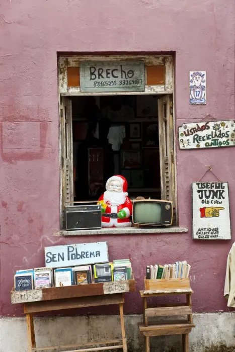 Framed Print : Antique and junk shop, Salvador, Bahia, Brazil Framed Print : Antique and junk shop, Salvador, Bahia, Brazil
