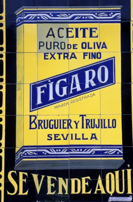 Framed Print : Antique tiled advertising Framed Print : Antique tiled advertising