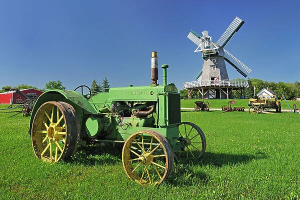 Antique or vintage tractors. Mennonite Museum, Steinbach, Manitoba. Canada Steinbach, Manitoba, Canada