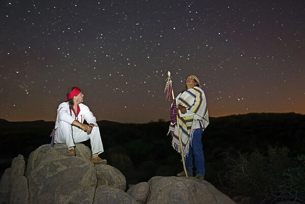 Two Apache Indians, Apache Spirit Ranch, Tombstone, Arizona, USA MR