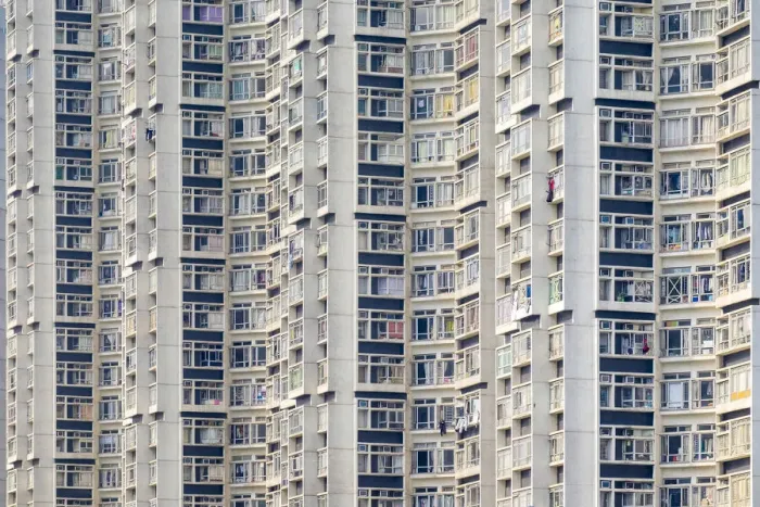 Framed Print : Apartment block towers in Tin Shui Wai, Yuen Long District, New Territories, Hong Kong Framed Print : Apartment block towers in Tin Shui Wai, Yuen Long District, New Territories, Hong Kong