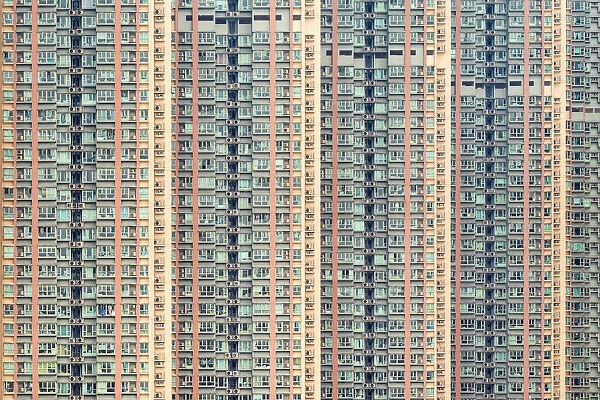 Apartment block towers in Tseung Kwan O, Sai Kung District, New Territories, Hong Kong