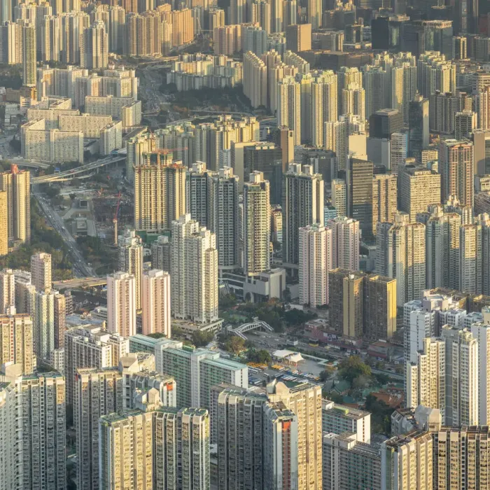 Framed Print : Apartment blocks, Kowloon, Hong Kong Framed Print : Apartment blocks, Kowloon, Hong Kong