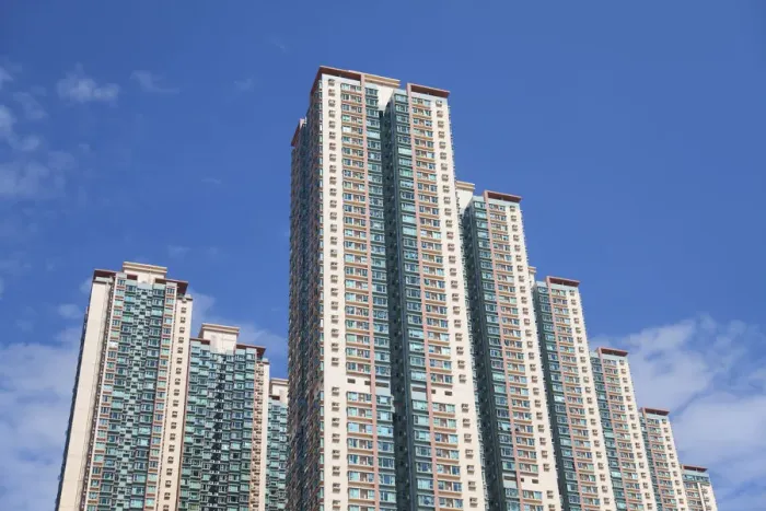 Framed Print : Apartment blocks, Tseung Kwan O, Kowloon, Hong Kong, China Framed Print : Apartment blocks, Tseung Kwan O, Kowloon, Hong Kong, China