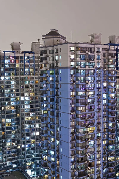 Apartment buildings in Central Shanghai, Shanghai, China
