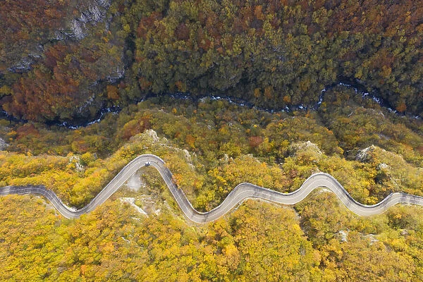 Apennine road, Tuscan-Emilian apennine national park, municipality of Ventasso
