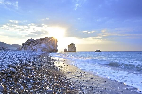 Aphrodites Rock, Paphos, Cyprus, Eastern Mediterranean Sea