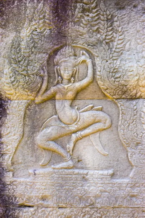 Framed Print : Apsara dancer, stone carvings at Banteay Kdei temple, Angkor, UNESCO World Heritage Site Framed Print : Apsara dancer, stone carvings at Banteay Kdei temple, Angkor, UNESCO World Heritage Site