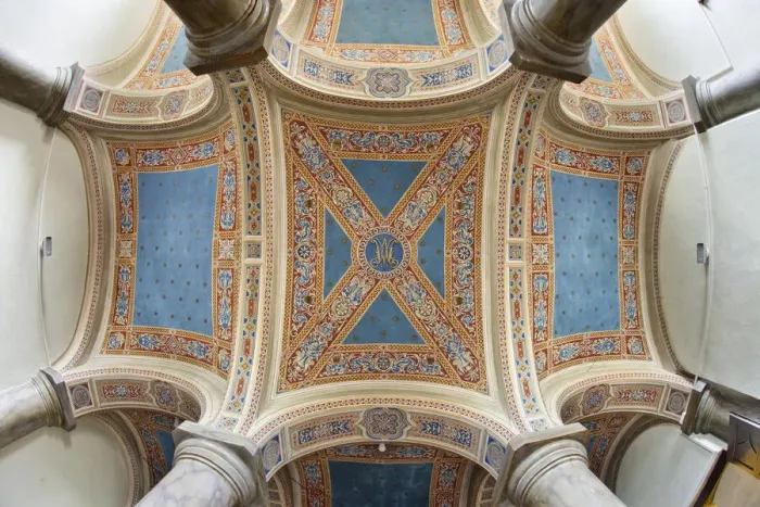 Framed Print : Apse decorated by Cristoforo di Bindoccio and Meo di Pero, San Francesco Chapel, Pienza Framed Print : Apse decorated by Cristoforo di Bindoccio and Meo di Pero, San Francesco Chapel, Pienza