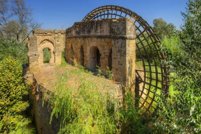 Framed Print : Arab scoop wheel, Cordoba, Andalusia, Spain