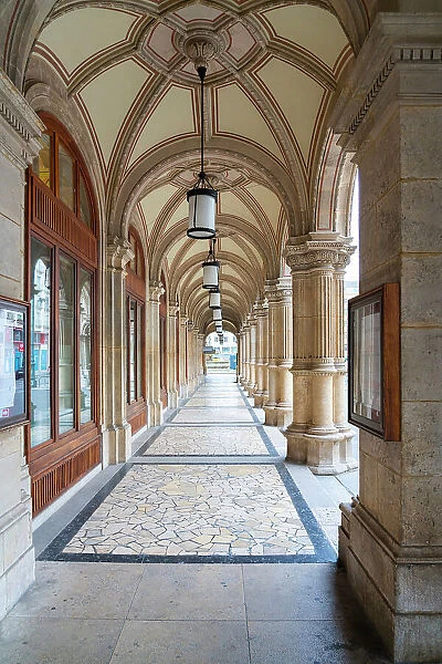 Arcade of Vienna State Opera, Innere Stadt, Vienna, Austria
