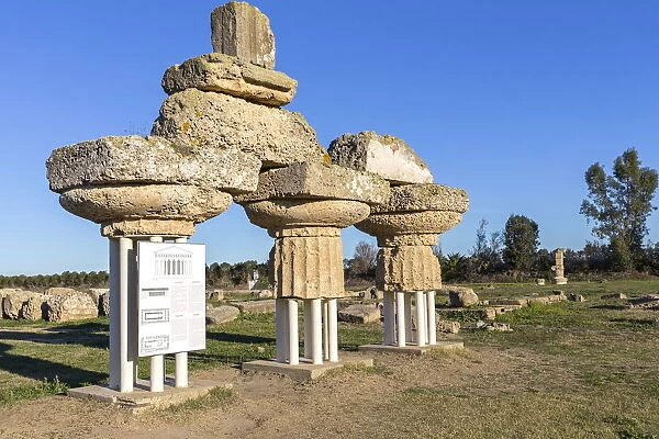 Archaeological site of Metaponto, Bernalda village, Matera district, Basilicata, Italy