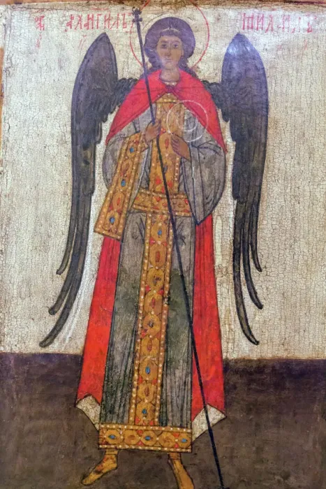 Framed Print : Archangel Michael, Icon in museum, Rostov, Yaroslavl region, Russia