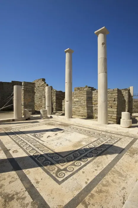 Framed Print : Archeological site, Delos Island, Cyclades, Greece Framed Print : Archeological site, Delos Island, Cyclades, Greece