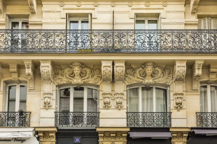 Framed Print : Architectural detail, Marais district, Paris, France Framed Print : Architectural detail, Marais district, Paris, France
