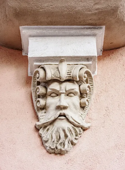 Framed Print : Architectural detail, Old town, Tallinn, Estonia