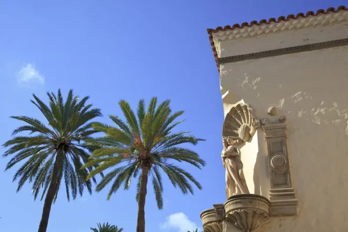 Framed Print : Architectural Detail in Pueblo Canario, Parque Doramas, Las Palmas de Gran Canaria