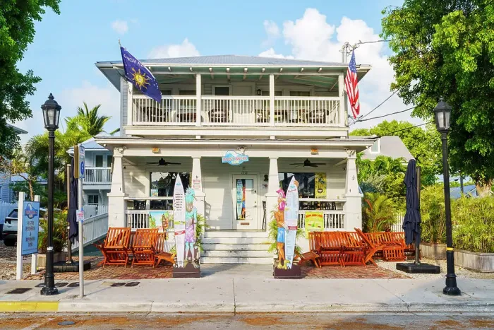 Framed Print : Architecture in Duval Street, Key West, South Florida, Florida, USA