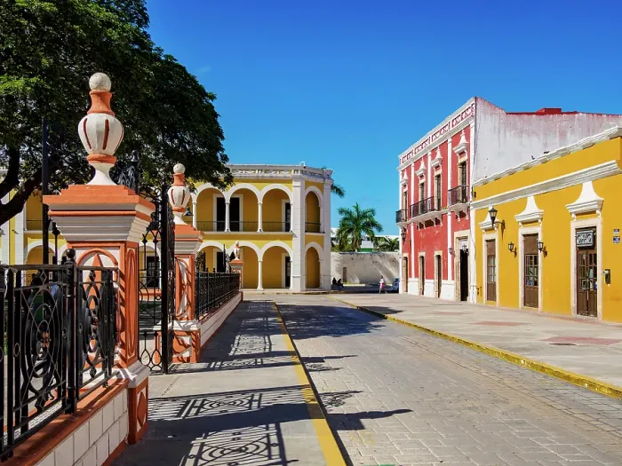Framed Print : Architecture of the Independence Square, Campeche City, Campeche State, Mexico Framed Print : Architecture of the Independence Square, Campeche City, Campeche State, Mexico