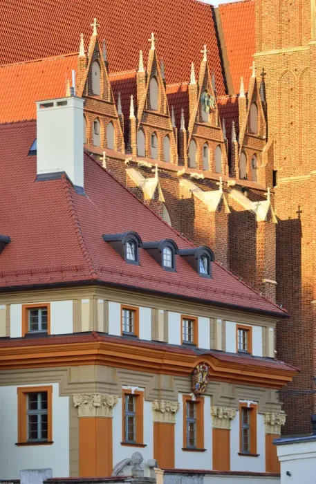 Framed Print : Architecture of the Ostrow Tumski district (Cathedral island). Wroclaw, Poland Framed Print : Architecture of the Ostrow Tumski district (Cathedral island). Wroclaw, Poland