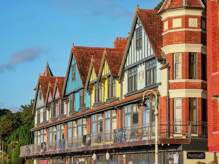 Framed Print : Architecture at the seafront, Penarth, Wales, United Kingdom Framed Print : Architecture at the seafront, Penarth, Wales, United Kingdom