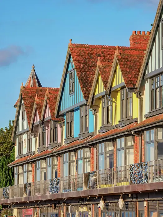 Framed Print : Architecture at the seafront, Penarth, Wales, United Kingdom Framed Print : Architecture at the seafront, Penarth, Wales, United Kingdom