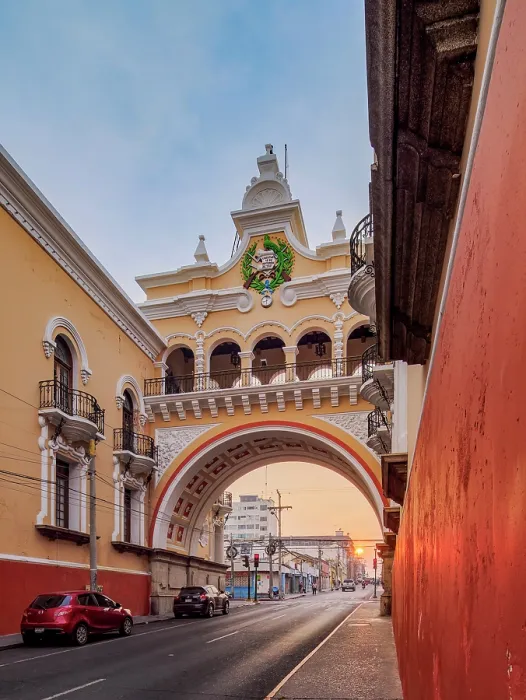 Framed Print : Arco de Correos, Post Office Arch at sunset, Guatemala City, Guatemala Department, Guatemala Framed Print : Arco de Correos, Post Office Arch at sunset, Guatemala City, Guatemala Department, Guatemala