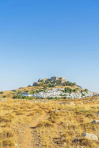 The Arcopolis of Lindos, Lindos, Rhodes, Dodecanese Islands, Greece