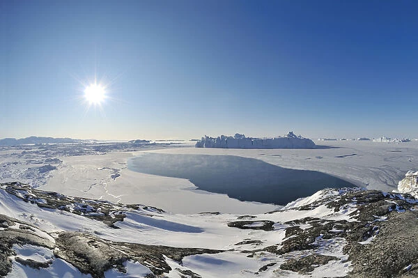 Arctic Ocean before the Disko Peninsula, Qeqertarsuaq, Greenland